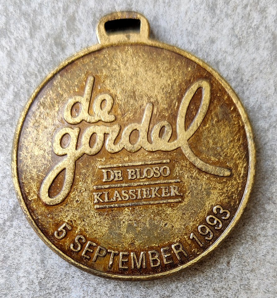 Medaille De Gordel 1993 voor