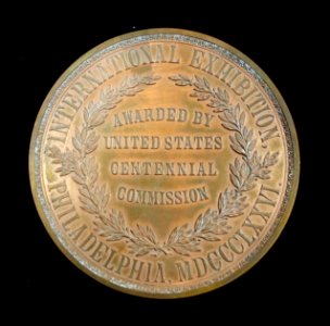 Medal, International Exhibition, Philadelphia, 1876 - New Britain Industrial Museum - DSC09836