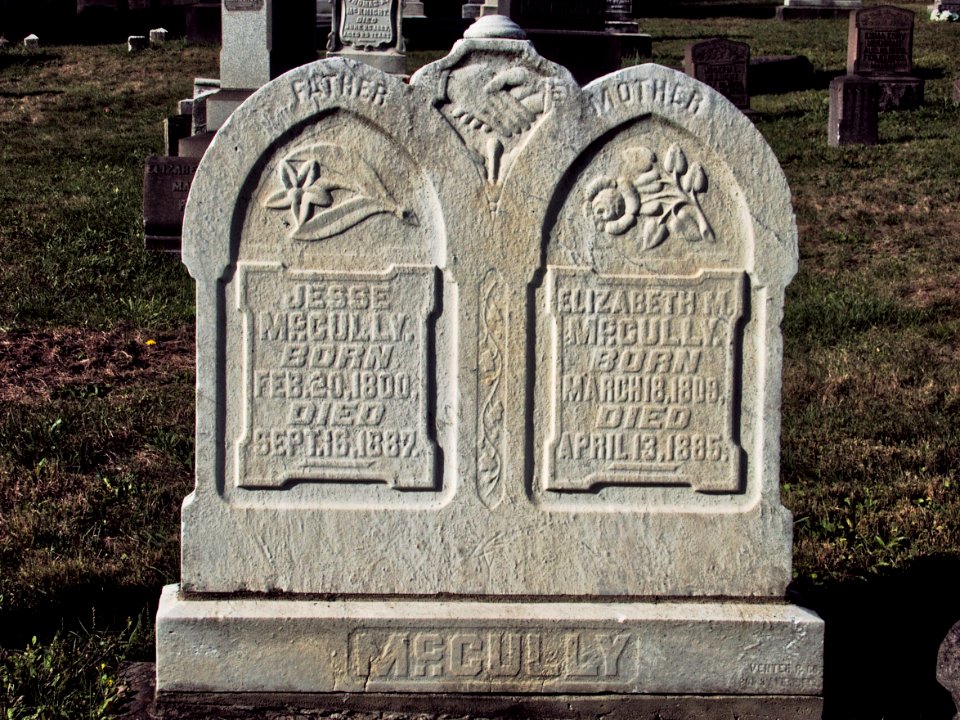 McCully (Jesse and Elizabeth M.), St. Clair Cemetery, 2015-10-06, 01
