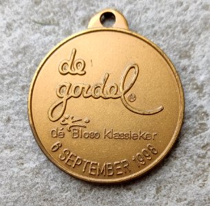 Medaille De Gordel 1998 voor