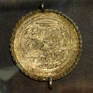 Medallion commemorating Gustavus II Adolphus, silver - National Museum of Finland - DSC04291