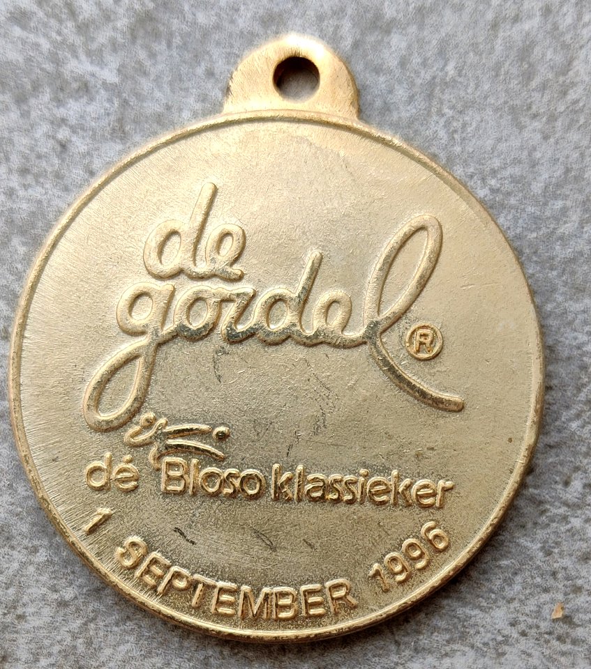 Medaille De Gordel 1996 voor
