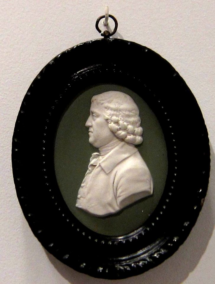 Medallion of Josiah Wedgwood, Josiah Wedgwood and Sons, late 18th century, Jasperware
