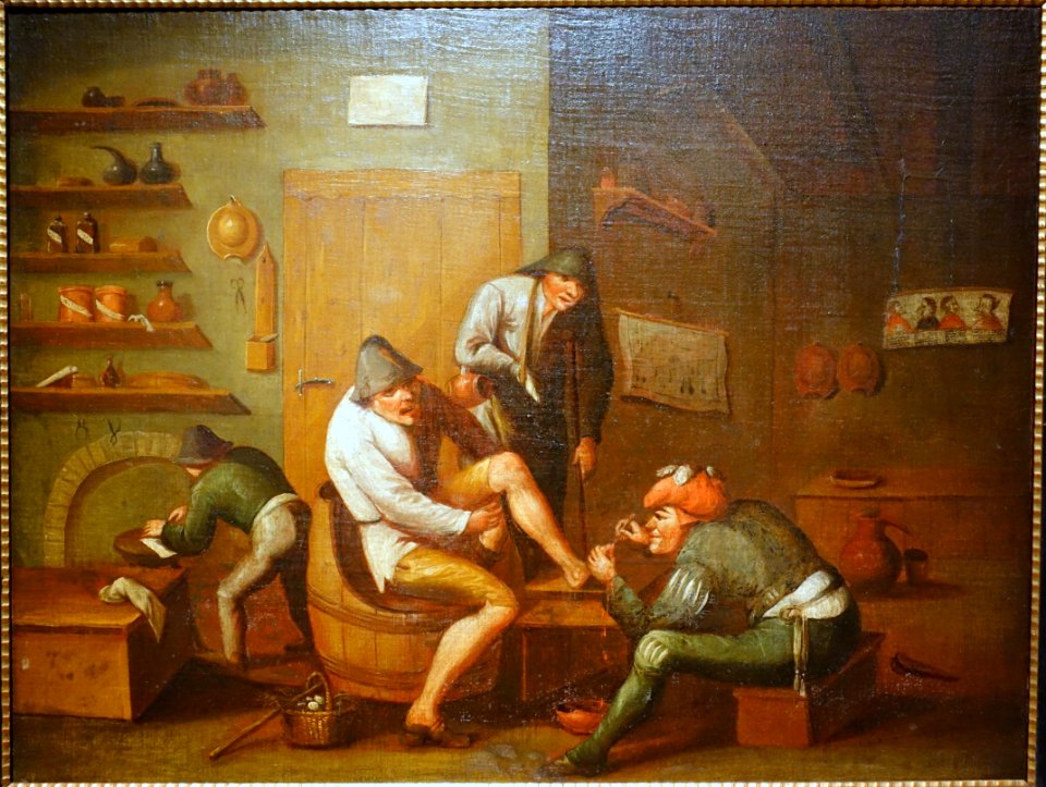 Medical Care by Pieter Bruegel the Elder, oil on canvas - Kulenovic Collection - Karlskrona, Sweden - DSC08501