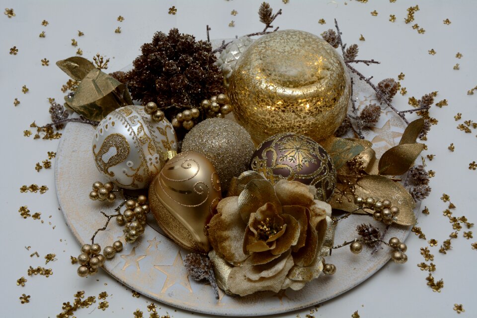 Balls decoration greeting card