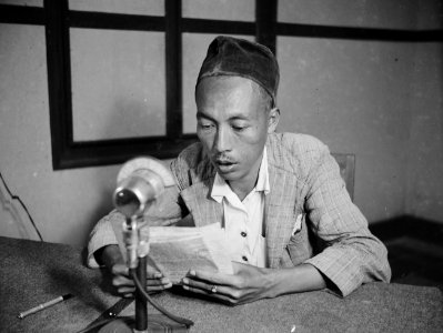 Medewerkenden van Radio-Padang. Het maleise godsdienst-uurtje door Abdul Rachman, Bestanddeelnr 14726