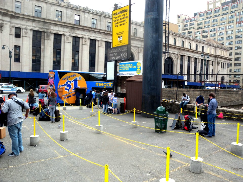 Megabus waiting area 10th Av jeh
