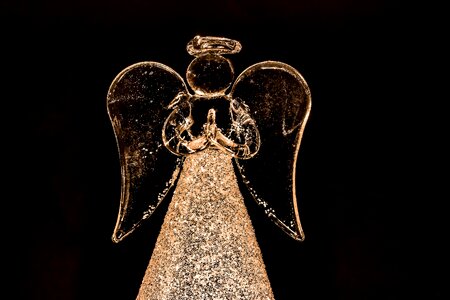 Figure out glass guardian angel angel figure