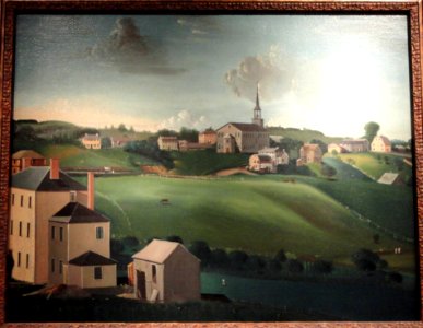 Meetinghouse Hill, Roxbury, Massachusetts, 1799, by John Ritto Penniman - Art Institute of Chicago - DSC09925