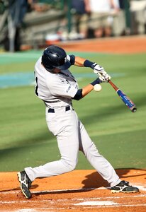 Hitter foul tip foul ball photo