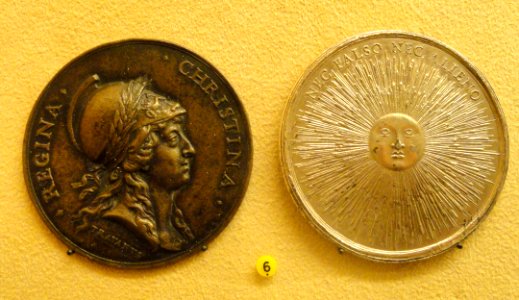 Medals issued by Christina in Rome, 1655-1689, Sweden, by G.F. Travani, M. Soldani, and or G.B. Guglielmada - National Museum of Finland - DSC04078