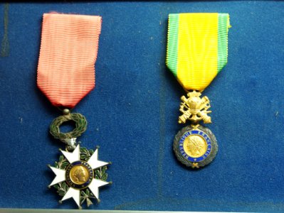 Medals at Casemate 35-3 - Marckolsheim