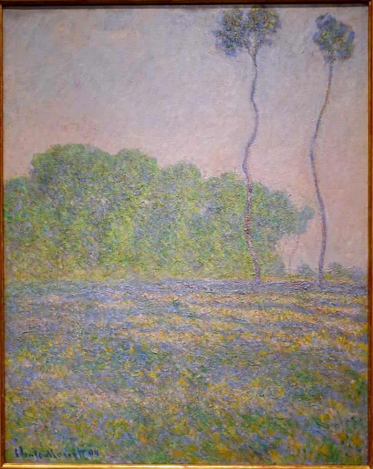 Meadow at Giverny, by Claude Monet, French, 1894, oil on canvas - Princeton University Art Museum - DSC07008