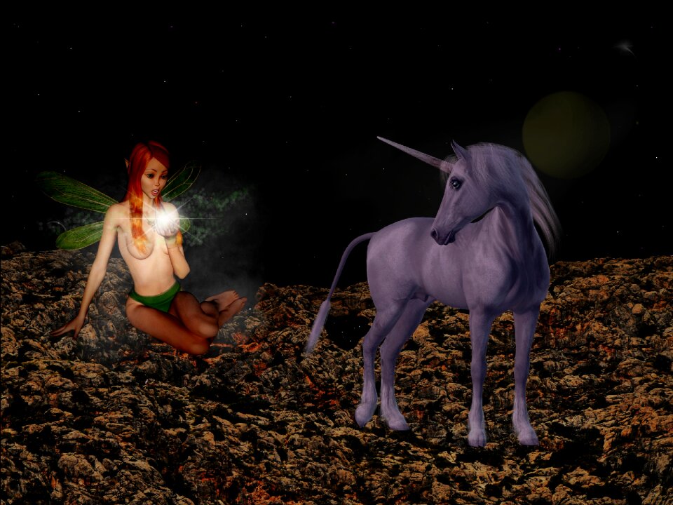 Mythical creatures fantasy night