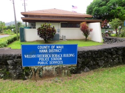 Maui-Hana-police-station-corner photo