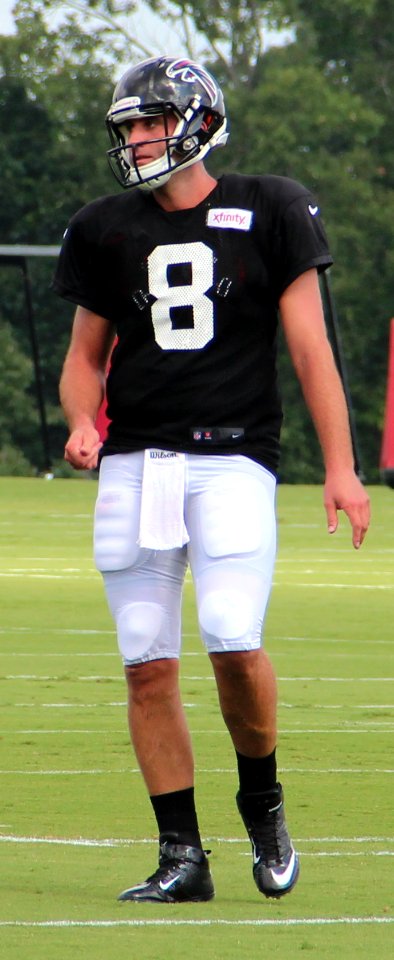 Matt Schaub at Falcons training camp, July 2016 (cropped)