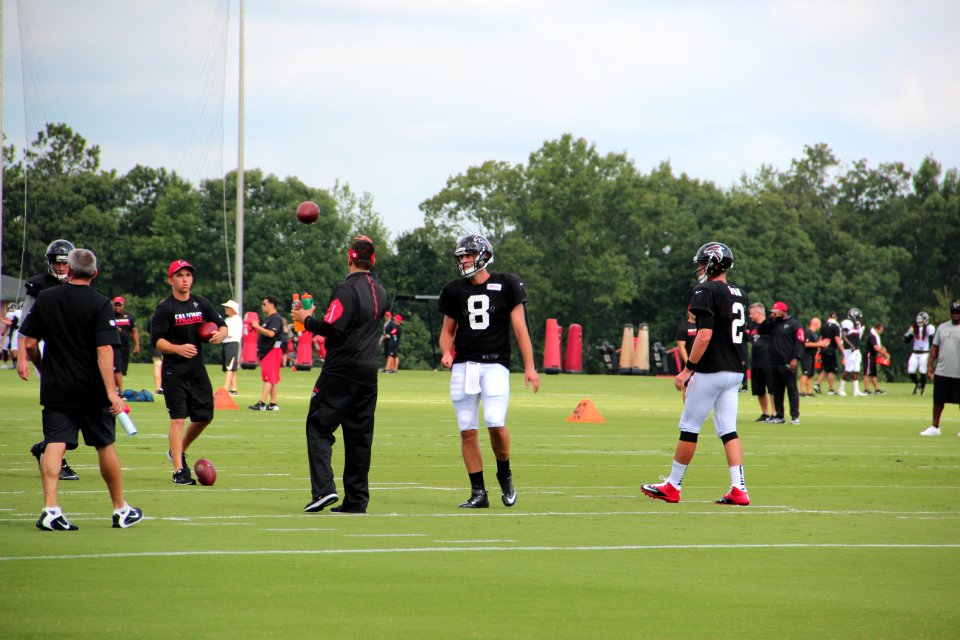 Matt Schaub at Falcons training camp, July 2016