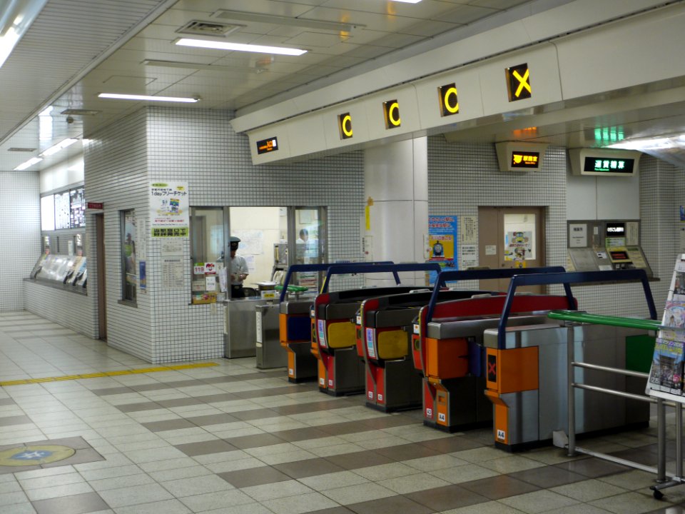 Matsugasaki Station ticket gate outside