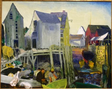 Matinicus by George Wesley Bellows, 1916, oil on canvas - Portland Museum of Art - Portland, Maine - DSC04182