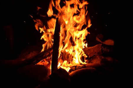 Bonfire campfire heat photo