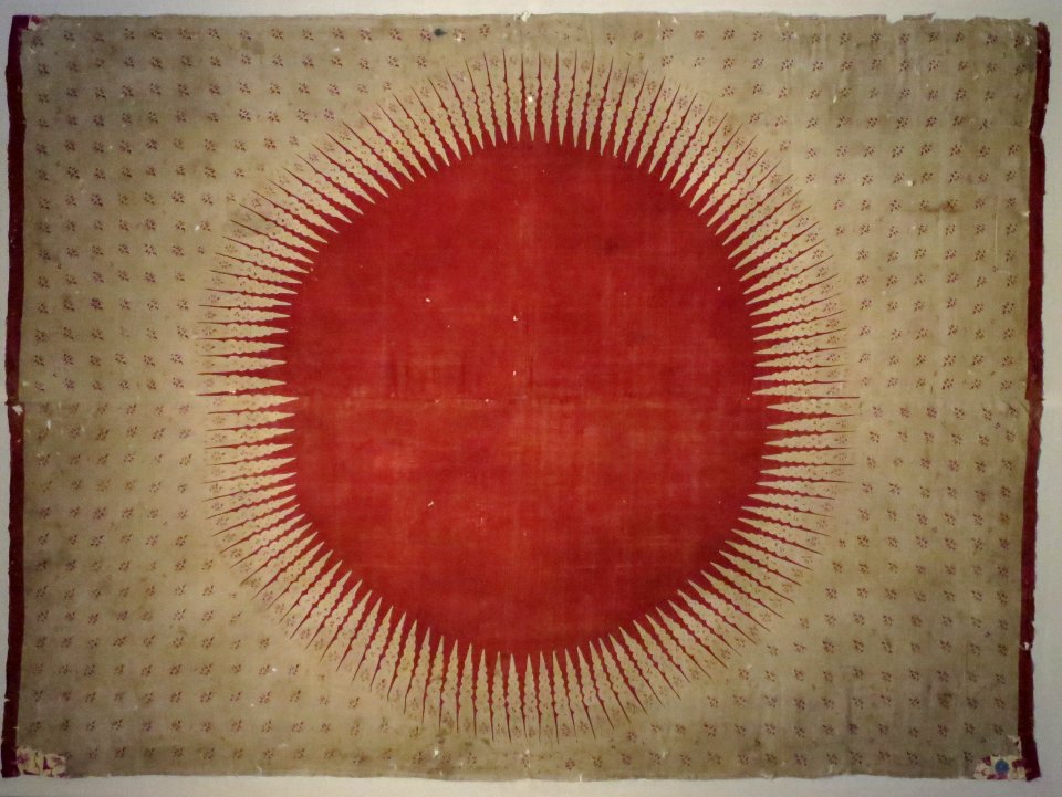 Mata hari (ceremonila cloth) for the Indonesian market from India, Honolulu Museum of Art 10863.1