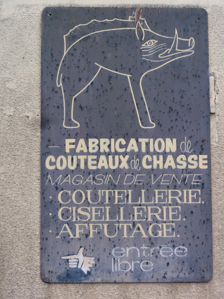 Maubert-Fontaine (Ardennes) Coutellerie plaque