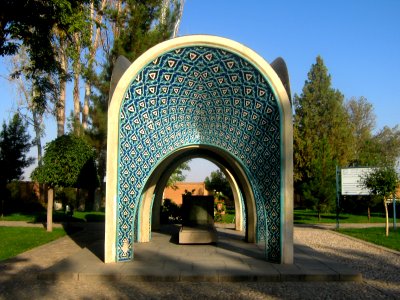 Mausoleum of Kamal al-Molk - Morning - north view - Nishapur 03