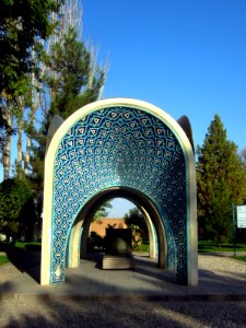 Mausoleum of Kamal al-Molk - Morning - north view - Nishapur 02
