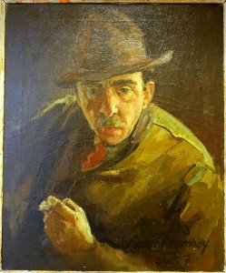 Maurice Compris by Samuel Hershey, c. 1932, oil on canvas - Cape Ann Museum - Gloucester, MA - DSC01298