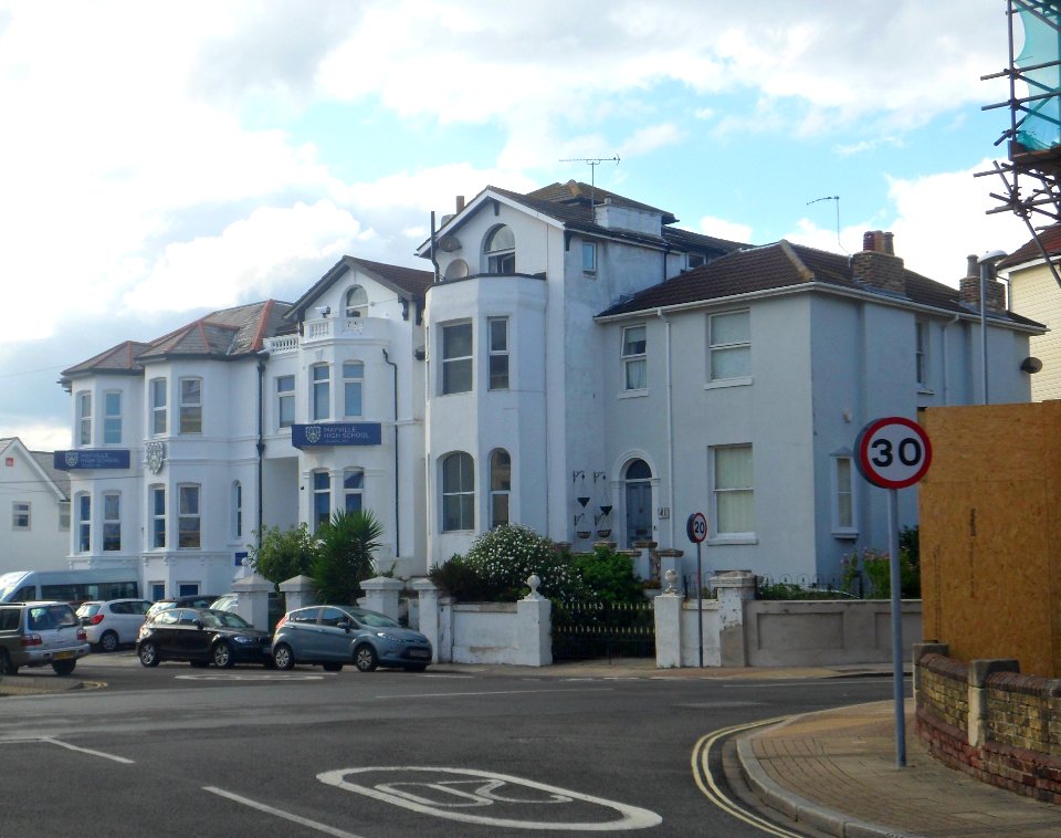Mayville High School, St Simon's Road, Southsea (August 2017)