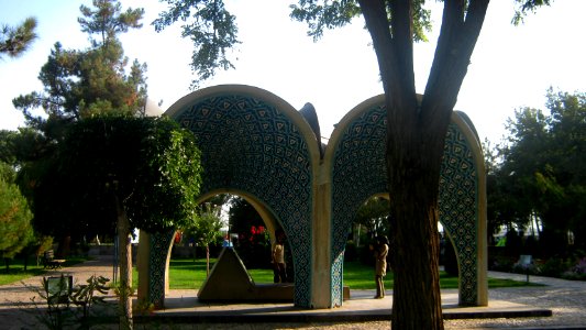 Mausoleum of Kamal al-Molk - Morning - south view - Nishapur 06