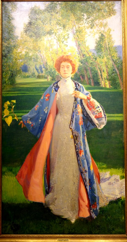 May Palmer by Frederick MacMonnies, 1901-1902, oil on canvas - Bennington Museum - Bennington, VT - DSC09134