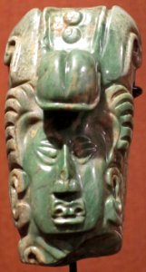 Maya jade pendant, Yucatan, c. 550-950 C.E., long-term loan to the Dayton Art Institute