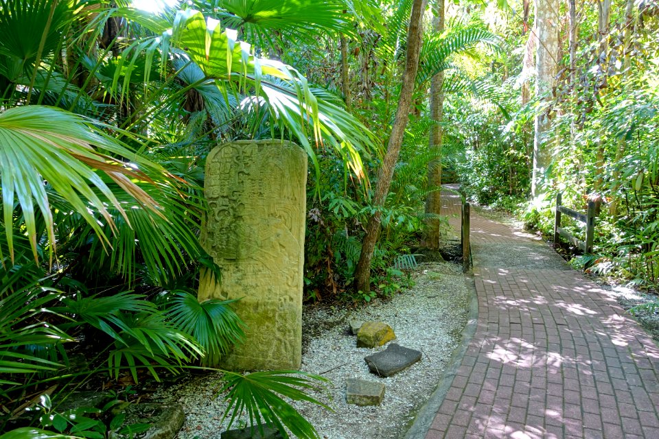 Mayan stele - Sarasota Jungle Gardens - Sarasota, Florida - DSC02020