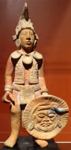 Maya standing male warrior, Jaina, c. 550-950 C.E., long-term loan to the Dayton Art Institute