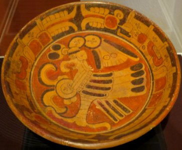 Maya tripod dish, Uxmal, Mexico, Late Classic period, Dayton Art Institute