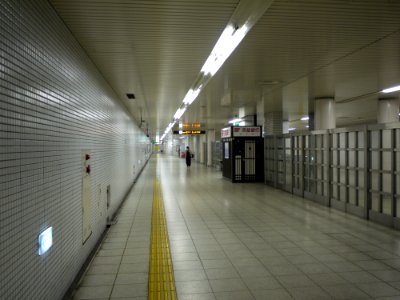 Matsugasaki Station concourse outside