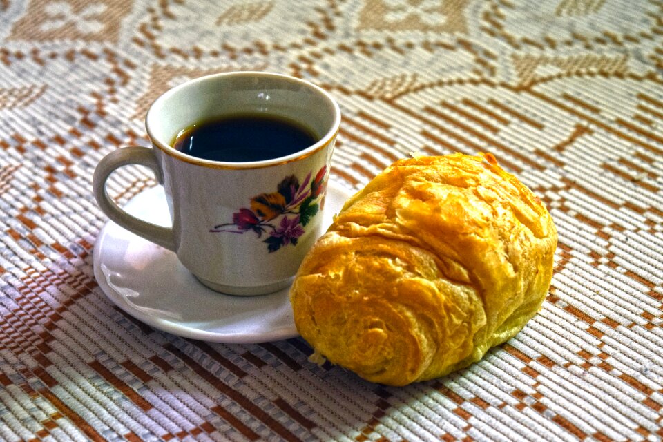 Bread coffee food
