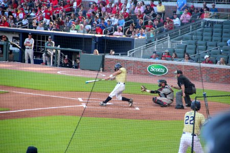 May 2017 GT vs. UGA baseball - Wade Bailey swing 1