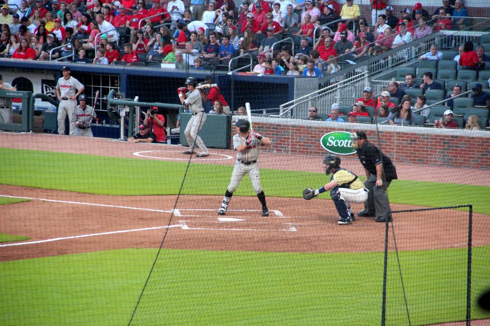 May 2017 GT vs. UGA baseball - Tucker Maxwell at bat