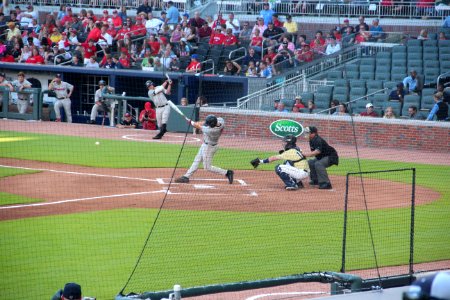 May 2017 GT vs. UGA baseball - LJ Talley swing 1