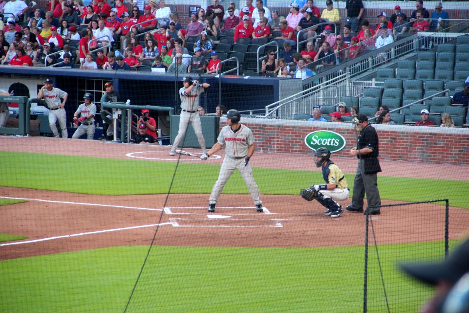 May 2017 GT vs. UGA baseball - Keegan McGovern at bat 3