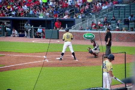 May 2017 GT vs. UGA baseball - Brandt Stallings at bat