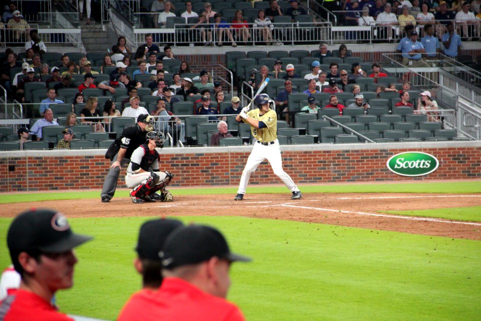 May 2017 GT vs. UGA baseball - Ryan Peurifoy at bat