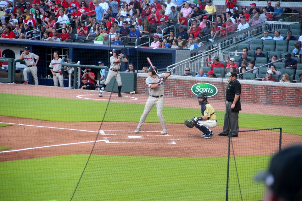 May 2017 GT vs. UGA baseball - Adam Sasser at bat 1