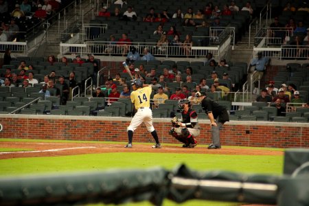 May 2017 GT vs. UGA baseball - Austin Wilhite at bat 2