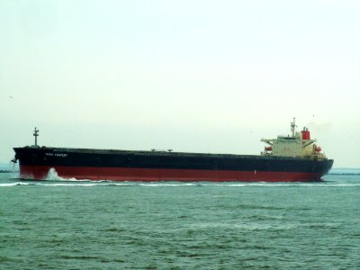 Mona Century - IMO 9187289 - Callsign H3BU p1 leaving Port of Rotterdam, Holland 01-Jan-2005