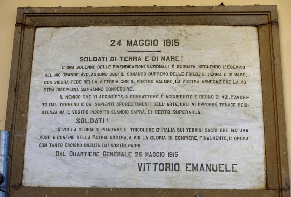 May 24, 1915 memorial - Palazzo dei Priori - Viterbo, Italy - DSC02125
