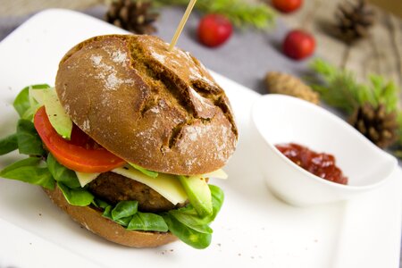 Healthy vegetarian avocado
