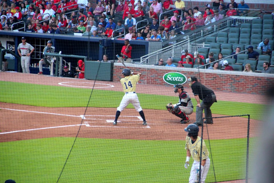 May 2017 GT vs. UGA baseball - Austin Wilhite at bat